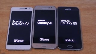 Samsung Galaxy J5 vs E5 vs A5  Which Is Faster [upl. by Nautna]