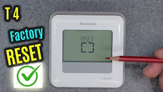 HONEYWELL Home T4  HOW to Factory RESET  Restore DEFAULT Settings [upl. by Ara64]