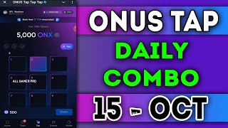 Onus Tap Tap Tap Daily Code 15 October 2024  Today Onus Daily Code  AGP onusdailycode [upl. by Yelsha]