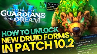 How to UNLOCK ALL NEW Druid Forms in Patch 102 │ Gurdians of the Dream Druid Guide [upl. by Neerihs886]