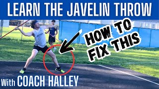 Javelin Throw  Avoid this Common Mistake during the block [upl. by Inot]