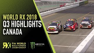 Qualifying 3 Highlights  2018 World Rallycross of Canada [upl. by Akemat]