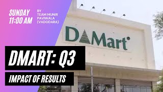 Dmart Q3  Impact of Results  By Team Munir Paviwala Vadodara [upl. by Neenaej]