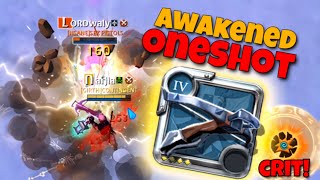 44 ➜ AWAKENED Oneshot  Crossbow Solo PvP  Albion Online [upl. by Arakal554]