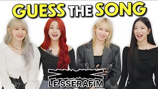 LE SSERAFIM Tries To Guess The KPop Song In One Second  KPop Stars React [upl. by Veronique877]