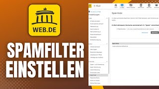 Webde Spam Filter einstellen  So gehts [upl. by Akeihsal611]