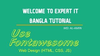 How to use Fontawesome icon  Web Design  HTMLCSSJS Fontawesome [upl. by England268]