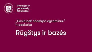 Pasiruošk chemijos egzaminui – rūgštys ir bazės [upl. by Buehler]