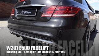 MEC Design Mercedes W207 E500 Facelift Exhaust  Sound Version Earthquake [upl. by Hebbe582]