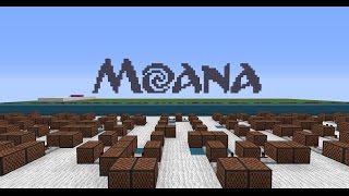 Moana  Youre Welcome Minecraft Noteblocks [upl. by Pietje]