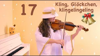 Advent calendar  day 17  Kling Glöckchen klingelingeling  Violin solo  BucketHatViolingirl [upl. by Leidgam]