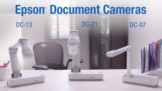 Epson DC07 DC13 and DC21 Document Cameras  Take the Tour [upl. by Neleb]