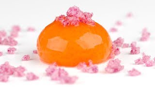 Molecular Gastronomy Frozen Reverse Spherification to Make Spheres with Liquid Inside [upl. by Bathelda348]