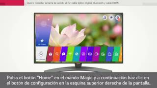 LG SmartTV webOS como conectar barra de sonido [upl. by Hayne]