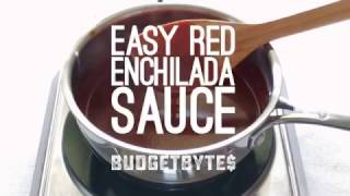 Easy Red Enchilada Sauce [upl. by Hescock]