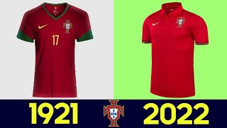 A Evolução dos Equipamentos da Seleção Portuguesa  Todos os Kits de Futebol de Portugal na história [upl. by Dubenko951]