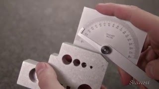 How to Use Metalworking Protractors with the Starrett C183 Steel Protractor [upl. by Lessard]