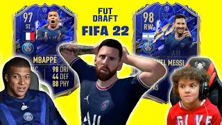 FUT DRAFT ma con MESSI e MBAPPE IN PANCHINA  Fifa 22 [upl. by Pence]