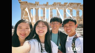 Athens VLOG 🇬🇷 food so good I cri  Europe 2023 [upl. by Dorisa217]