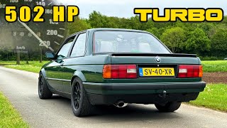 500HP BMW E30 M50 TURBO  100200 SOUND SLIDE amp POV [upl. by Atinahc]