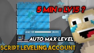 SCRIPT AUTO LEVELING  Fast Way to Level Up powerkuy growtopia [upl. by Halsey]