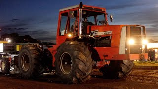 Standard Klasse 7 at Powerpull Hobro 2023  John Deere 8530 amp Massey Ferguson 4880  Tractor Pulling [upl. by Aicssej]