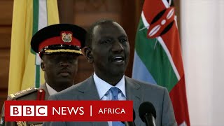 Kenya protests were treasonous says William Ruto  BBC Africa [upl. by Lionello674]