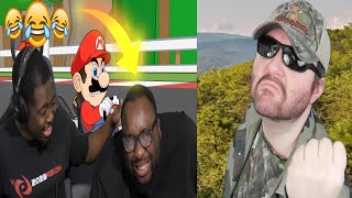 Reacting To Racist Mario  Reaction Flashgitz Crying From Laughter InternetCity BBT [upl. by Leahcimauhsoj617]