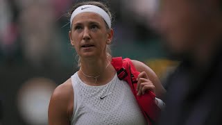 Belarusian tennis player Azarenka booed at Wimbledon after being defeated by Ukrainian player [upl. by Loar]