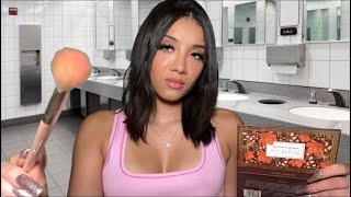 ASMR Mean girl does your makeup amp insults you 😡💄 Aggressive Roleplay personal attention [upl. by Damal]