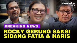 🔴LIVE NOW  Keras Rocky Gerung Jadi Saksi Sidang Fatia amp Haris Azhar [upl. by Arik]