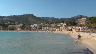 Mallorca  Paguera  HOTEL HSM LINDA PLAYA  Beach  Strand  Playa  Majorca island [upl. by Kung]