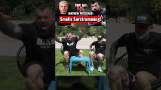 Eddie Hall Mathew Pritchard Smell Surstromming [upl. by Emmeline]