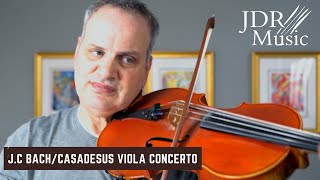 JC BachCasadesus Viola Concerto in C Minor  Ronald Houston How to Play Viola Tutorial [upl. by Ellenwad477]