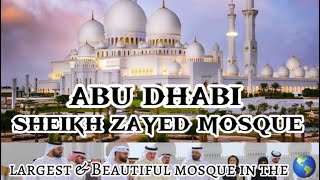 ABU DHABI UAESheikh Zayed Grand Mosque 🕌Largest amp Beautiful Mosque In The World 🌎  grandmosque [upl. by Ecyrb]