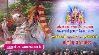 வைகாசி பிரம்மோற்சவம்  வரதர் பிரம்மோற்சவம்  Varadharajar Brahmotsavam 2024  ஹம்ச வாகனம் [upl. by Yevreh]