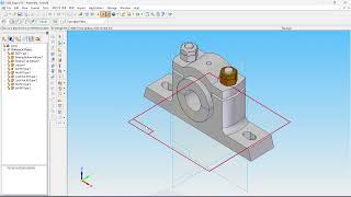 Solid Edge Assembly of Plummer Block [upl. by Amber134]