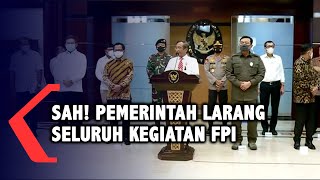 FULL Sah Pemerintah Larang Seluruh Kegiatan FPI [upl. by Phillada]