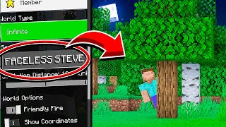 Do NOT Use The FACELESS STEVE Seed in Minecraft [upl. by Weikert106]