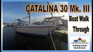 CATALINA 30 Mark III Sailing Yacht Walk Through [upl. by Joerg]