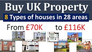 Buy UK Property  8 Types of houses from £70K [upl. by Dafna373]