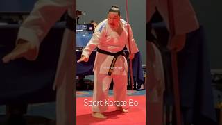 Strong Clean amp Intense Traditional Women’s Black Belt Bo Staff Performance karate martialarts [upl. by Bigg701]