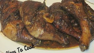 HOW TO COOK JAMAICAN JERK CHICKEN RECIPE [upl. by Aihtnis]