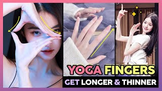 Full Yoga Fingers  Get Fingers Longer Thinner amp Skinny Lose Fingers Fat Elongate amp Slim Fingers [upl. by Gnah]