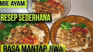 Resep sederhana Mie ayam rumahanRasanya seperti mie ayam abang abang‼️ [upl. by Cha]