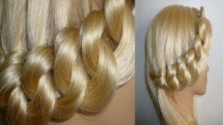 WUNDERSCHÖNE FRISUR für MÄDCHENBESONDERE ANLÄSSE ALLTAG Braided Updo Hairstyle Peinado hermoso [upl. by Eniroc]