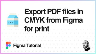 Figma Tutorial Export compressed PDFs in CMYK from Figma for print [upl. by Yreffeg303]