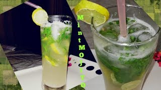 Fresh mint mojito refreshing summer drinklemon mint drink [upl. by Azalea]