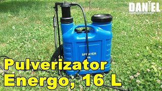 Pulverizator pentru culturi prindere de spate Energo 16 L [upl. by Horner550]