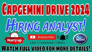 Capgemini Off Campus Drive for 2025 Batch – Hiring Process Eligibility Criteria and Test Pattern [upl. by Refinnaj426]